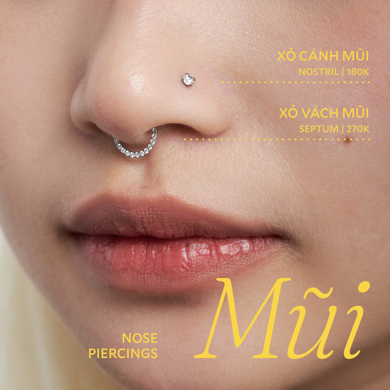 Một số mẹo đeo khuyên mũi không gây sưng