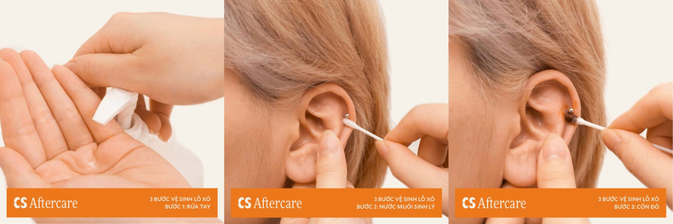3 Bước vệ sinh lỗ xỏ đúng cách theo hướng dẫn của COCKSTOCK