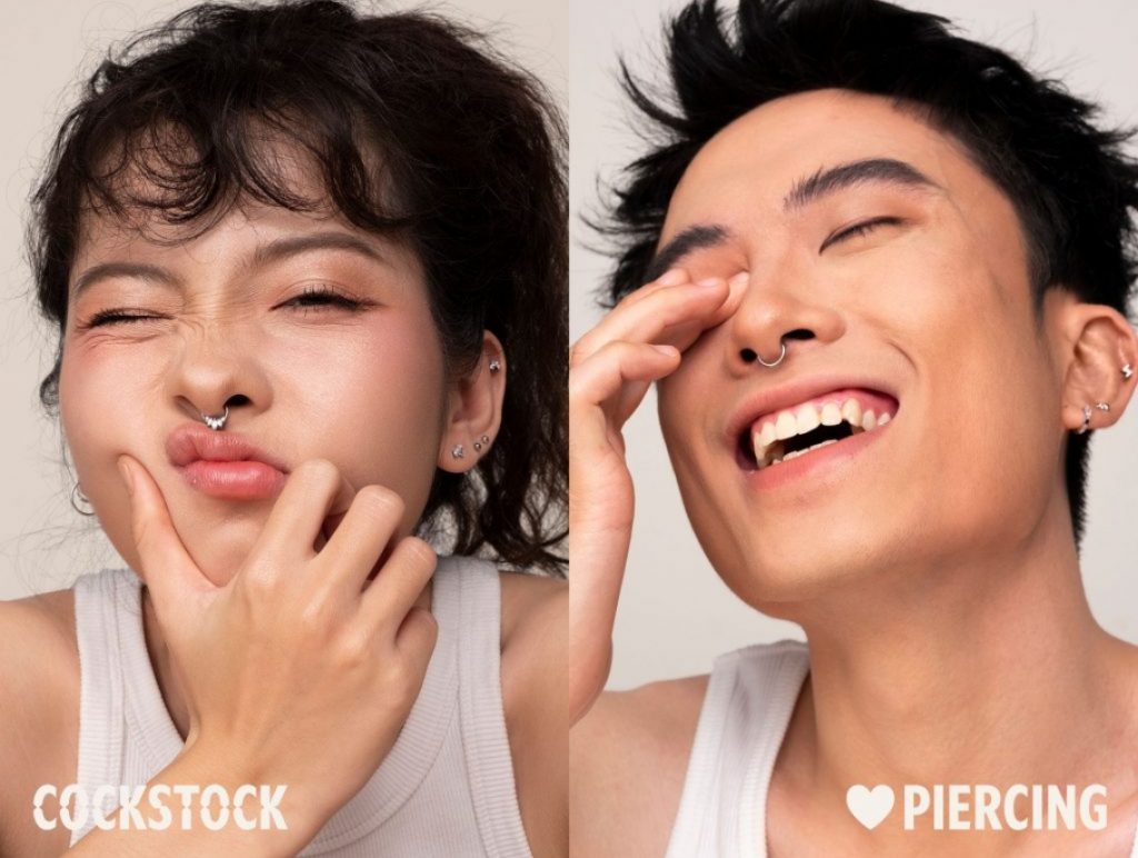 Lỗ xỏ khuyên bị lệch